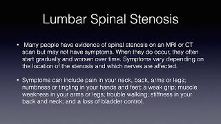 Lumbar Spinal Stenosis and Prolotherapy [upl. by Lisha]