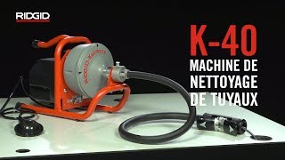 RIDGID Déboucheur de lavabo K40 [upl. by Smailliw]