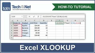 How to use the XLOOKUP function in Excel [upl. by Eelyram368]