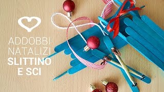 Tutorial Come realizzare addobbi natalizi di legno a forma di sci e slittino  La Figurina [upl. by Fleisher]