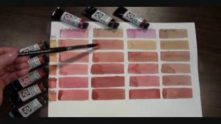 Mixing Skin Tones with DANIEL SMITH Quinacridone Watercolors [upl. by Merp918]