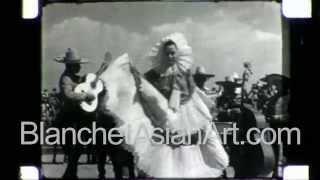 Rare film of Mexico in the 1920s with Mexican dancers performing the Jarabe Tapatio [upl. by Krystle]