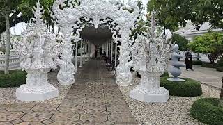 The Whiteness Of The White Temple whitetemple chiangrai chiangraithailand chiangraitrip driving [upl. by Ssor]