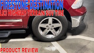 ✅ Firestone Destination LE3 Highway Terrain SUV Tire 23555R20 102 H 🔴 [upl. by Nosnah]