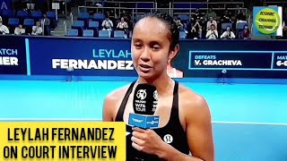 LEYLAH FERNANDEZON COURT INTERVIEWTOKYO OPEN 2024 [upl. by Heimlich]