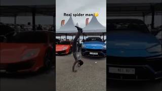 Meet spider man 🫡 bestmoment spiderman funny goat [upl. by Atalee]