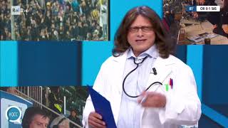 Lintervento del Professor de Riccardis  Quelli che il calcio 04112018 [upl. by Lani]