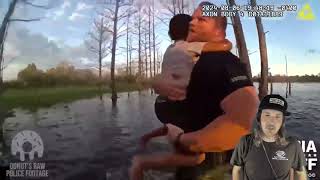 HERO COP rescues CHILD from POND [upl. by Melinde]