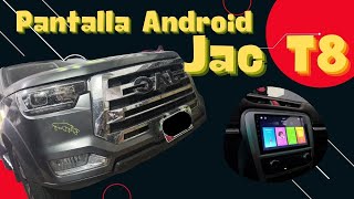 La mejor pantalla Android para Jac Frison T8 2022 [upl. by Luzader]