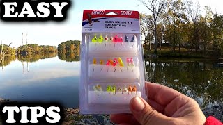 Beginner Fishing Tips for Panfish  Fishing with Ice Fishing Jigs [upl. by Florella]