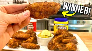 SUPER Crispy Wings With One SECRET Ingredient  Crispy Chicken Wing Recipe [upl. by Starling]