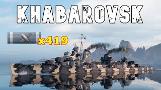 World of WarShips Khabarovsk  3 Kills 238K Damage [upl. by Alathia409]