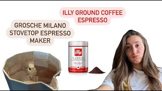 perfect coffee maker pot GROSCHE Espresso Maker Pot illy Coffee Espresso [upl. by Filip]