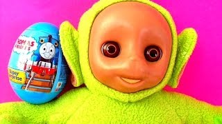 Teletubbies Dipsy with Thomas and Friends Surprise Egg تلتبيز [upl. by Porche]