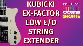 Kubicki ExFactor Low ED String Extender shorts kubickibass kubickifactor [upl. by Tnecillim]