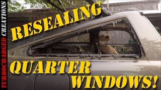 Resealing Z31 Quarter Windows [upl. by Clorinda379]