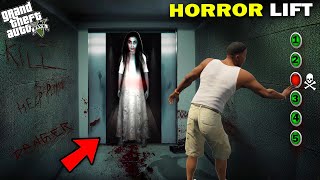 GTA 5  Franklin Plays The Horror Lift Challenge At Night  GTA 5 Mods [upl. by Ahsauqram]