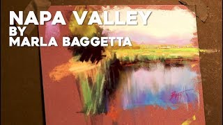 quotNapa Valleyquot Pastel Painting [upl. by Siulegroj]