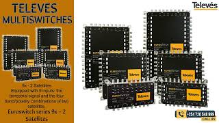 Televes Euroswitch series 9x 2 Satellites Multiswitch Kenya  0720548999 [upl. by Falkner933]