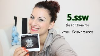 5 SSW  Bestätigung vom Frauenarzt  Babyartikelde [upl. by Penney]