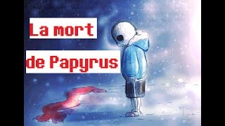 UNDERTALE COMIC La mort de Papyrus  FR [upl. by Akenet]