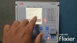 ABB REF615 Relay Fault Report Checking Process [upl. by Etteraj]