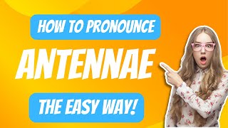 How to Pronounce Antennae Easy English Pronunciation [upl. by Bertha]