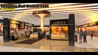 Shopping mall POS Interior design walkthrough Animation Video [upl. by Maier689]