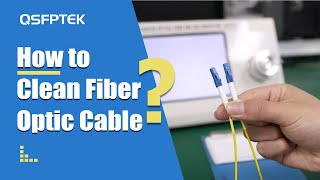 How to Clean Fiber Optic Cable [upl. by Jaclin]