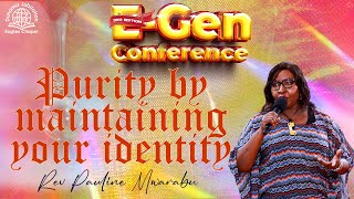 PURITY BY MAINTAINING YOUR IDENTITY  REV PAULINE MWARABU [upl. by Menzies]