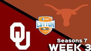 5 Texas Longhorns vs 6 Oklahoma Sooners  Cotton Bowl [upl. by Arretak]