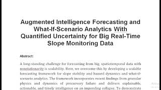 Augmented Intelligence Forecasting and What If Scenario Analytics With Quantified Uncertainty for Bi [upl. by Beare]