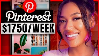 Make 1750 Per WEEK With Pinterest Affiliate Marketing Beginners Guide [upl. by Latoniah]