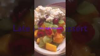 Late night dessert 🧁cottagecheese budgetmeal healthyfood fruitcup desserts oldschool [upl. by Nillor782]