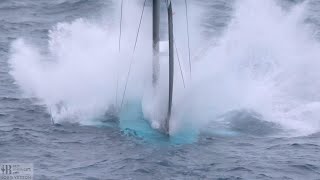 😲 AC40 nosediveAmericas Cup 🥽 [upl. by Akeylah]