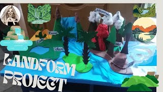 Model of major landforms of earth  landform model project ideas  Landform project for school [upl. by King4]