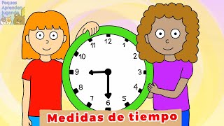 Medidas de tiempo para niños El reloj y el calendario Peques Aprenden Jugando [upl. by Beverlee710]