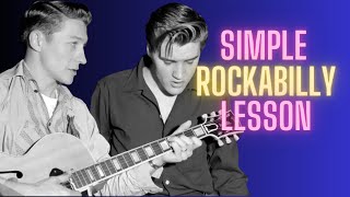 Your First Rockabilly Rhythm and Lick Lesson 5 Rockabilly Guitar for the Complete Beginner [upl. by Yeslaehc]