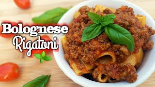 Bolognese Sauce with Rigatoni  Whats For Din  Courtney Budzyn  Recipe 57 [upl. by Cioffred52]