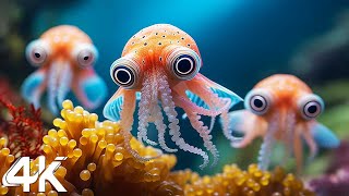 Aquarium 4K VIDEO ULTRA HD 🐠 Beautiful Coral Reef Fish  Relaxing Sleep Meditation Music [upl. by Erotavlas]