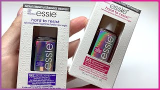 NEW ESSIE HARD TO RESIST NAIL TREATMENTS FIRST IMPRESSIONS REVIEW [upl. by Aikaj]