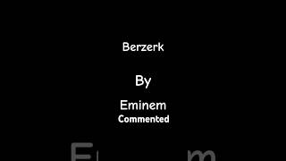 Berzerk By Eminem ytshorts music lyrics comments eminem [upl. by Aelrac]