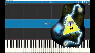 DeCIPHER A Gravity Falls inspired song – Synthesia PIano Cover With sheets [upl. by Barnabe]