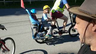 2 Family Cargo Bikes Bike Friday HaulADay and Madsen Cycles Bucket Bike [upl. by Lamok]