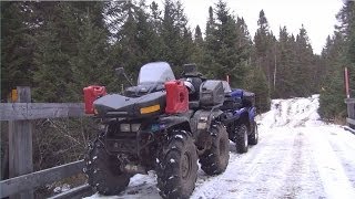 Randonnee Quad RivièreàPierre La Tuque Daniel Alain 16 novembre 2013 [upl. by Dasi822]