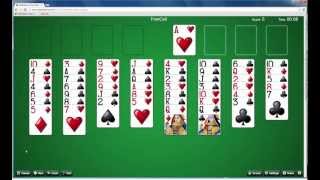 NetSolitaire Play FreeCell Solitaire with the new quotLarge Print Londonquot card set [upl. by Batish]