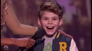 Merrick Hanna 12YearOld Boy Dancer Turns Into a ROBOT On LIVE AGT Stage [upl. by Arbe]