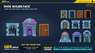 Game door creator pack add doors to your game levels or DampD designs [upl. by Inavihs]