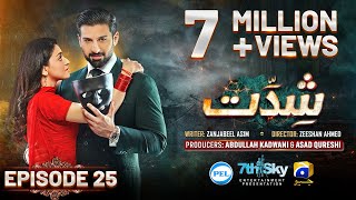 Shiddat Episode 25 Eng Sub Muneeb Butt  Anmol Baloch  Digitally Presented by PEL  29th Apr 2024 [upl. by Briny]