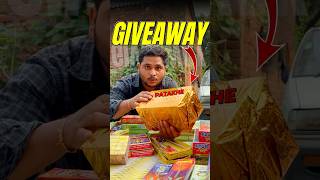 Patakhe Giveaway🧨😍 crackers patakhe giveaway diwali minivlog shorts [upl. by Lhary257]